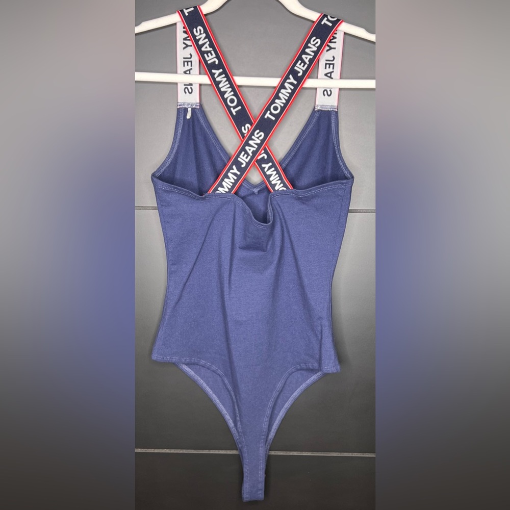 NWOT Tommy Hilfiger sleeveless stretch blue bodysuit
